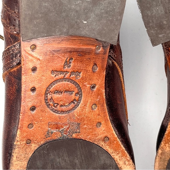 **RARE** VINTAGE MASSIMO DUTTI ALL LEATHER LACE UP ANKLE BOOTS - Picture 13 of 14